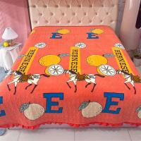 牛奶绒床盖双面保暖盖毯夹棉加厚秋冬防滑床盖榻榻米多功能床单