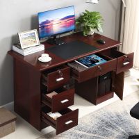 办公桌家用写字台学生带锁抽屉简约1米1.2米台式电脑桌网课宿舍桌7天内发货