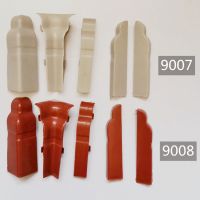 8cm高分子踢脚线转角pvc配件塑料拐角地脚线阴阳角连接堵头