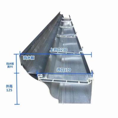 铝合金天沟别墅房檐接雨水槽屋檐彩铝阳光房方形排水管成品檐沟