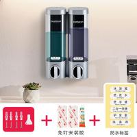 三头皂液器洗手液挂壁器免打孔按压瓶酒店洗发水沐浴露盒子壁挂式