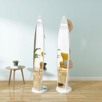 网红大长全身穿衣镜子旋转落地式少女卧室家用贴墙拍照试衣化妆镜