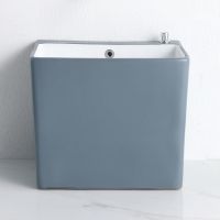 北欧式灰色洗拖把池托阳台卫生间拖布池水槽陶瓷落地式地拖盆