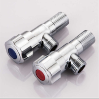 全铜加厚三角阀冷热双用止水阀4分水阀坐便器阀门一进二出水龙头