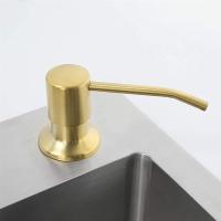 皂液器洗洁精按压喷头小孔大孔可接延长管304不锈钢拉丝软管通用