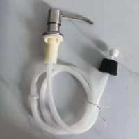 厨房304不锈钢皂液器通用水槽洗涤剂洗菜盆延长管洗洁精按压器瓶