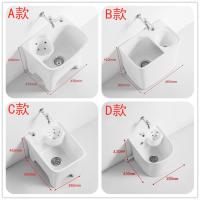 阳台带脚拖把池洗拖布池地拖盆侧排池带沥水篮自动下水陶瓷