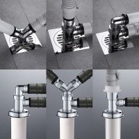 双洗衣机面盆下水管排水三通地漏接头二合一下水道防臭防溢水接头