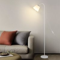 落地灯led护眼简约现代北欧ins风格客厅卧室书房钓鱼立式落地台灯