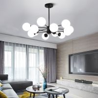北欧魔豆吊灯客厅卧室餐厅简约现代灯具送led灯泡吸顶灯组合套餐