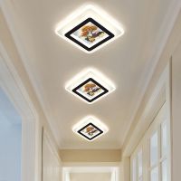 现代简约北欧过道灯走廊灯创意入户玄关孔灯led筒灯衣帽间吸顶灯