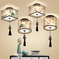 新中式过道灯走廊灯入户玄关灯led小吸顶灯厅灯方形