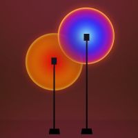 落日灯网红夕阳灯落地台灯客厅卧室投影日不落灯创意艺术床头余晖