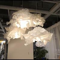 北鲁宁民宿吊灯罩创意卧室餐厅纸灯简约装饰云朵纸吊灯
