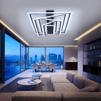 北欧客厅灯简约现代大气灯饰长方形led吸顶灯餐厅卧室灯具套餐