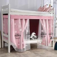 寝优棉床帘纱帘透气遮光大学生上铺下铺床幔日式花瓣日系少女ins