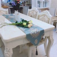 桌旗现代简约时尚欧式新中式餐桌布茶几旗影视柜盖巾