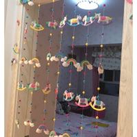 少女心ins装饰窗帘门帘子手工布艺diy材料包珠帘挂帘