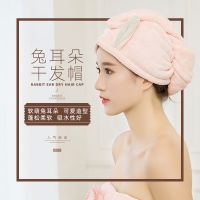干发帽女可爱新款速干女长发成人加厚吸水包头巾风干帽浴帽学生