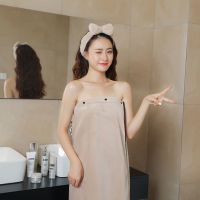 浴巾裹胸成人女可穿性感抹胸加大加厚吸水不掉毛学生韩版可爱浴裙