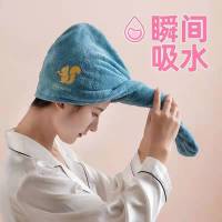 干发帽强吸速干女可爱不掉毛加厚成人新款浴帽长发柔软双层吸水
