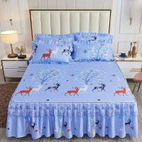 韩版床裙三件套床罩单件防滑公主蕾丝席梦思保护套1.2/1.5m/1.8米