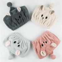 干发帽新款女生长发吸水速干加厚成人浴帽花边珊瑚绒女包头巾