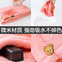 干发帽吸水速干毛巾擦头发女可爱干发包头巾浴帽双层加厚