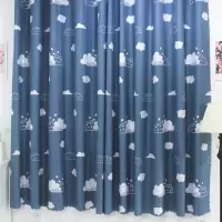 免打孔简易窗帘成品简约现代卧室宿舍阳台租房短帘半帘