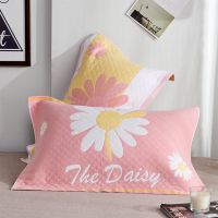 棉枕巾一对装棉纱布加大加厚防滑四季通用韩式枕巾单双人