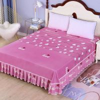防滑床笠磨毛防滑韩版床裙床罩单件席梦思保护罩床单不起球不缩水