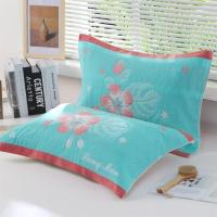 枕巾新款单条一对装六层纱布棉大号盖巾子吸汗可爱成人