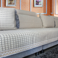 棉麻四季沙发垫布艺通用加厚简约现代亚麻沙发巾欧式时尚实木防滑
