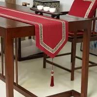 新中式桌旗现代简约中国风餐桌装饰布禅意茶台长条布艺茶席茶桌布