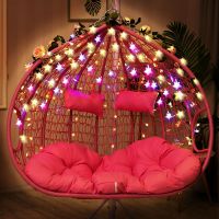 二十年质保吊篮藤椅藤编鸟巢摇篮椅双单人吊床秋千阳台吊椅