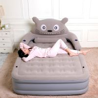 龙猫充气床垫榻榻米床双人家用气垫床单人户外卡通可爱折叠床