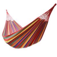 纳亚姆户外双人帆布吊床加厚加宽野外秋千室内秋千送绑绳