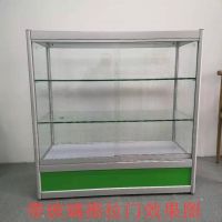 药房药品货架展示柜玻璃药店柜台医药中岛柜展柜门诊陈列柜