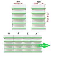 市货架小卖部副食便利店药店单双面货架挂钩百货便利店货架
