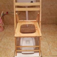 老人坐便椅实木坐便凳木质坐便器简易移动马桶椅厕所老年家用