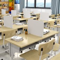 办公桌面隔断挡板学校学生课桌考试挡板食堂餐防飞沫移动遮屏风