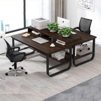 办公桌椅组合加粗加厚钢架e1 2/4人职员工位工作台办公室电脑桌子30天内发货