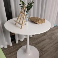 现代简约洽谈桌椅北欧阳台休闲接待咖啡奶茶店餐桌玻璃小圆桌子