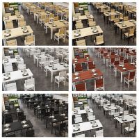 餐桌椅组合家用吃饭桌子小户型餐桌饭店桌椅长方形现代简约小桌子