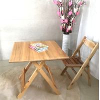 实木折叠桌子家用圆桌餐桌小型四方桌户外便携小户型学习桌摆摊