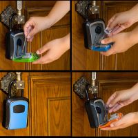 密码锁钥匙盒免安装悬挂式金属钥匙盒装修公司民宿钥匙保管箱订制