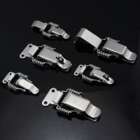 304不锈钢双弹簧带锁搭扣 木箱挂锁扣 箱扣 机箱搭扣 箱包配件