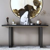 新中式现代简约桌子实木玄关靠墙玄关台条案客厅玄关柜端景台