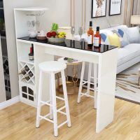 家用吧台桌客厅餐厅隔断柜酒柜多功能欧式小酒柜吧台桌靠墙玄关柜