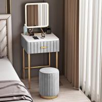 大理石梳妆台卧室 现代简约迷你40化妆台小户型ins化妆台